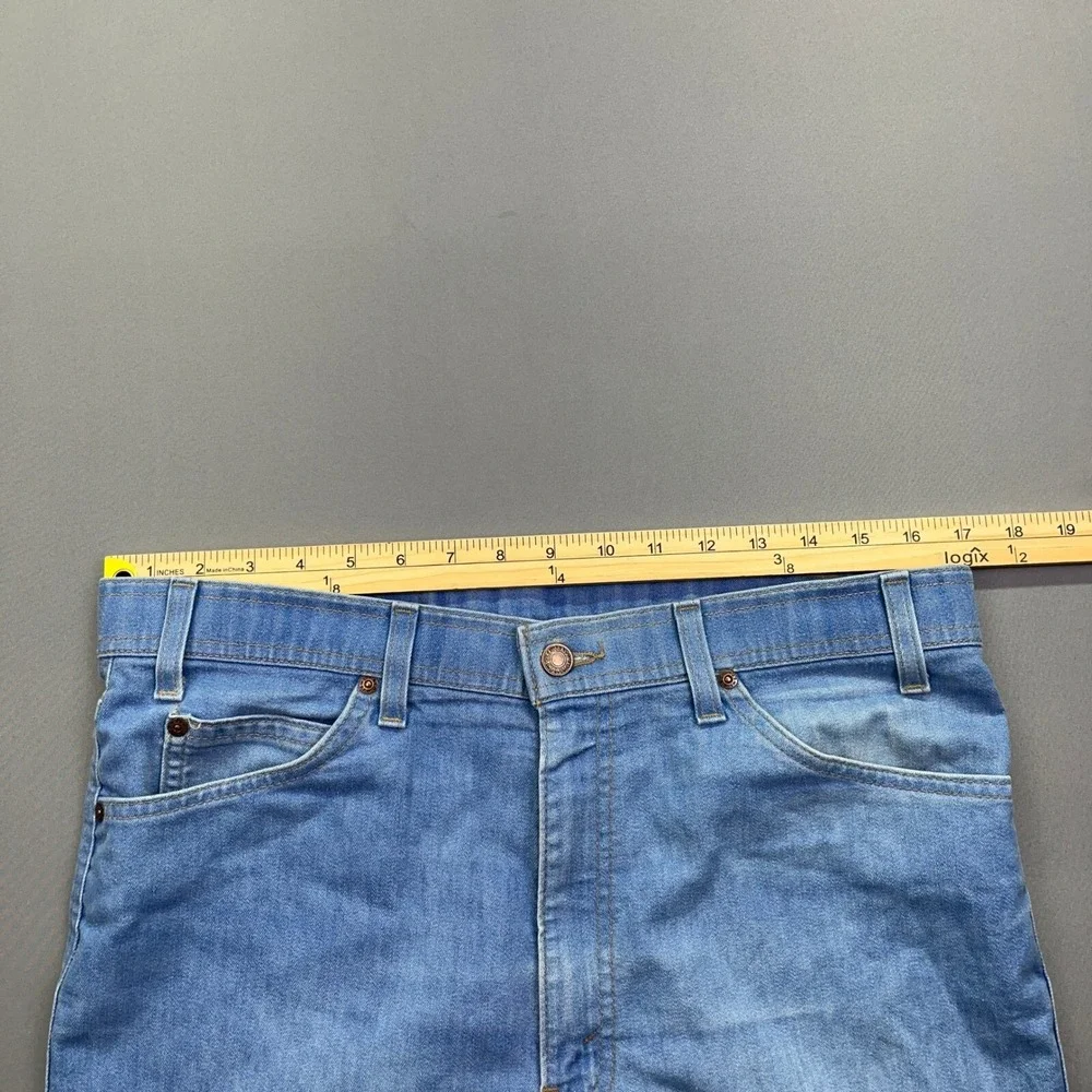 Vintage Levi's Action Jeans Light Wash Denim Straight Leg Men Sz 36 Fits 34